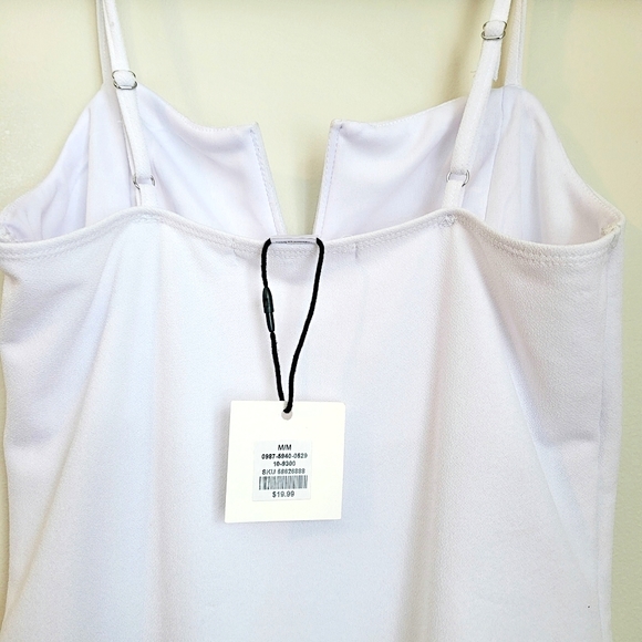 White bodysuit with adjustable straps - Picture 3 of 3